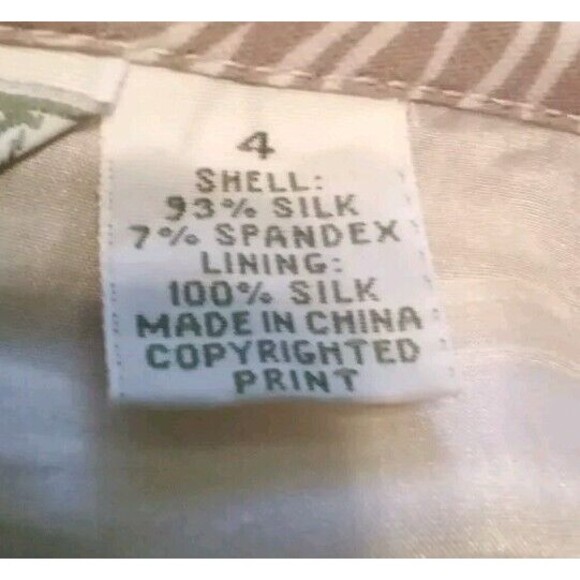 TOMMY BAHAMA SIZE 4 SKIRT SILK STRETCH WRAP FRUIT PRINT BUTTON - Picture 5 of 6